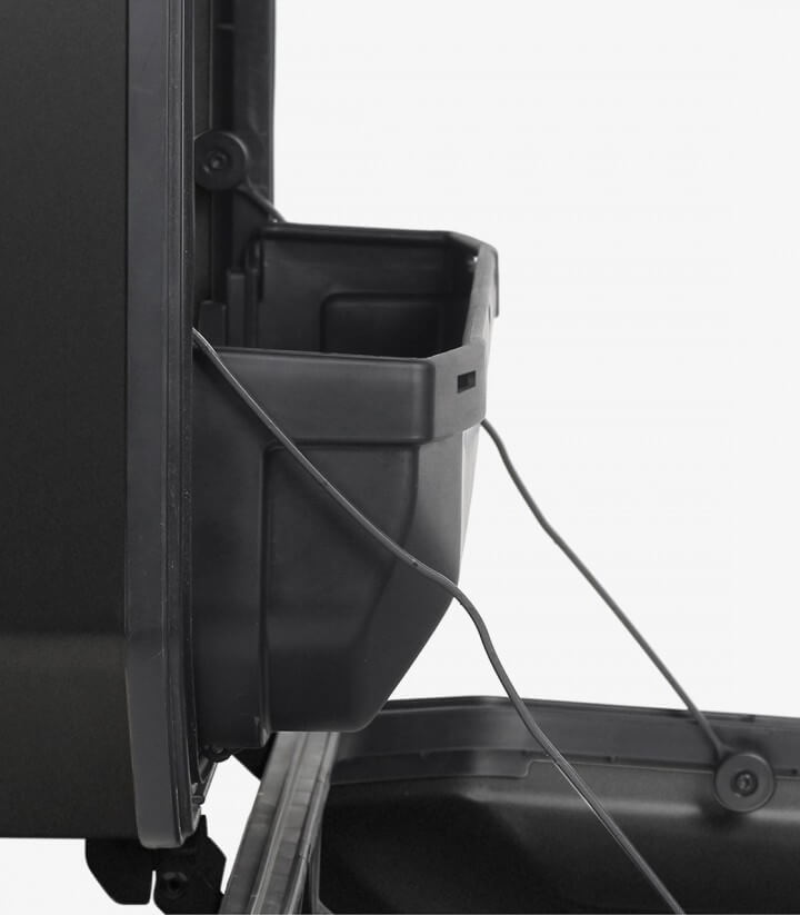 Maleta lateral Derecha SHAD TR47R Aluminio Black Edition Terra 47 Litros