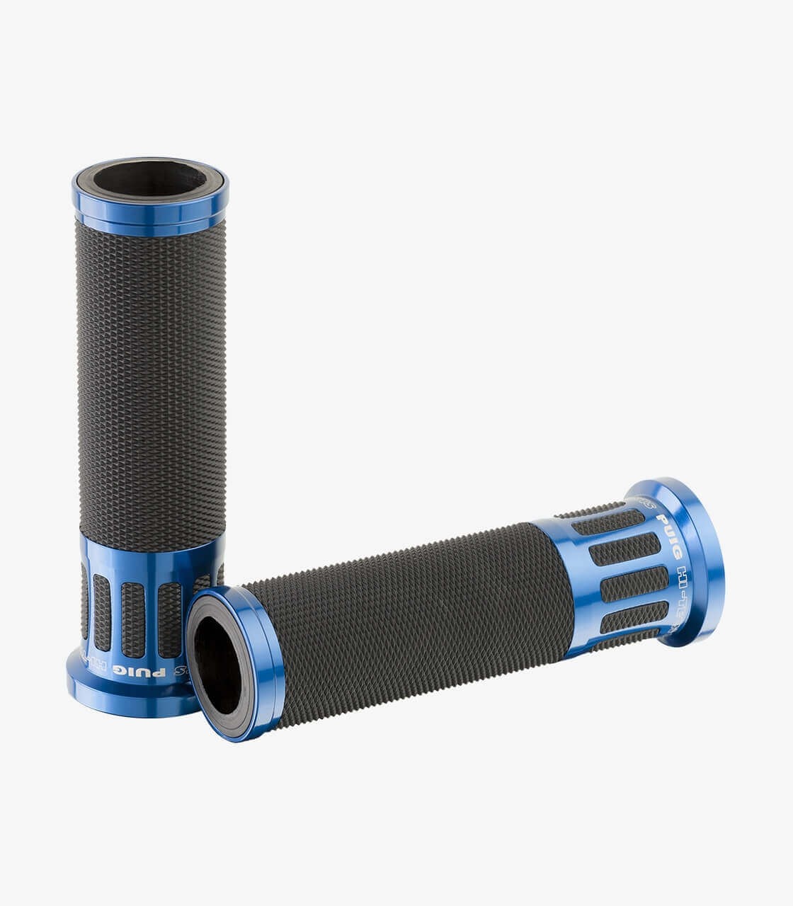 Blue Racing motorcycle grips by Puig - 5879A - 47,80