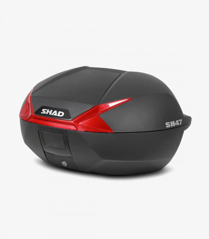SHAD Topcase SH47 Reflektor rot 47 Liter