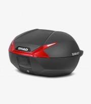 SHAD SH47 Red Reflector 47 Liters Top Case