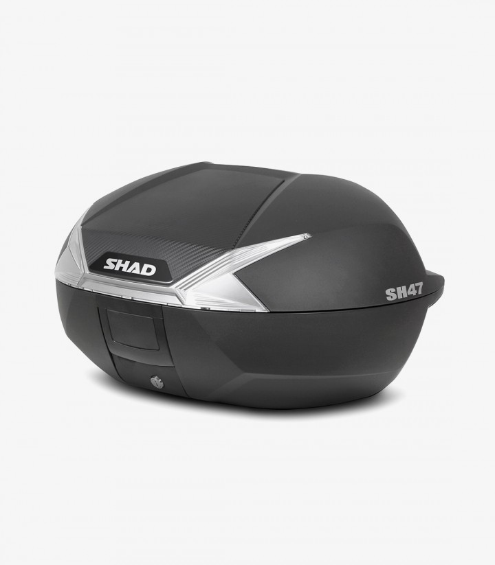 SHAD SH47 White Reflector 47 Liters Top Case