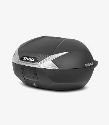 SHAD SH47 White Reflector 47 Liters Top Case
