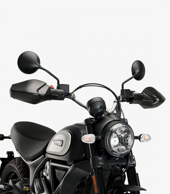 Handprotektoren Ducati Scrambler 1100, Desert Sled, Full Throttle, Icon Puig Mattschwarz 20509J