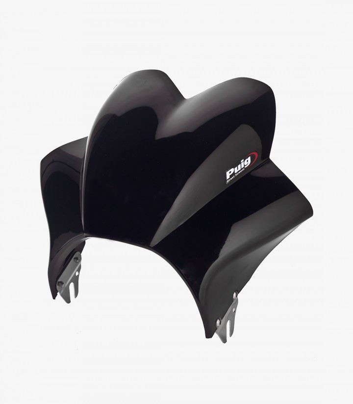Puig Wave Windshield Black 21350N for Kawasaki Z900RS/RS SE (18-25)