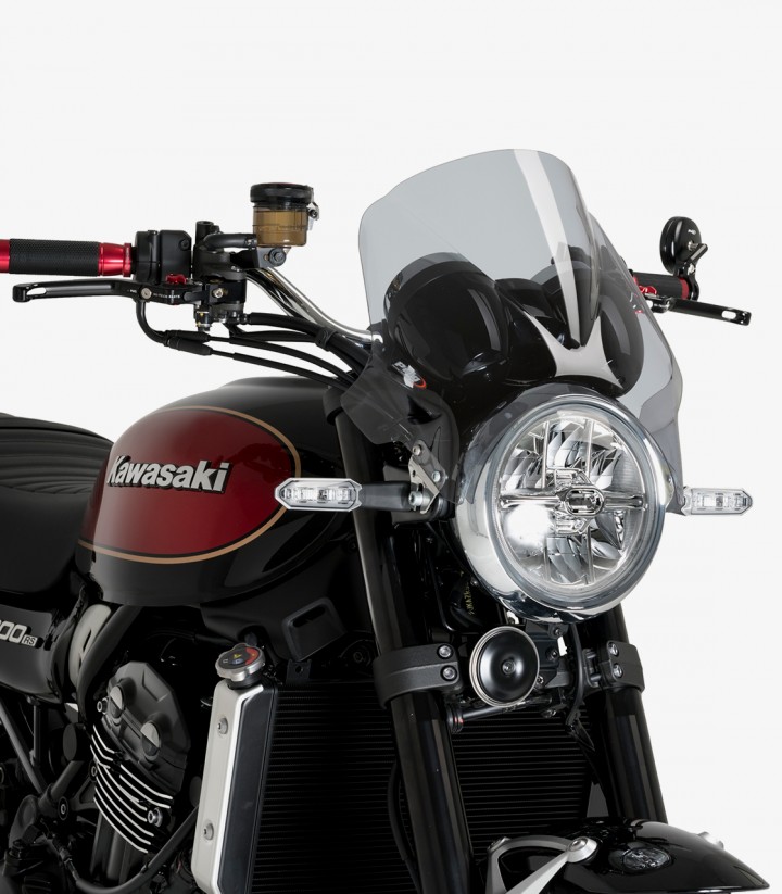 Puig Windy Windshield Smoked 21351H for Kawasaki Z900RS/RS SE (18-25)