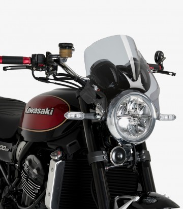 Puig Windy Windshield Smoked 21351H for Kawasaki Z900RS/RS SE (18-25)