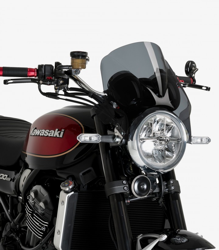 Puig Windy Windshield Dark smoked 21351F for Kawasaki Z900RS/RS SE (18-25)