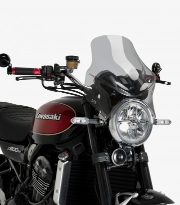 Puig Top Windshield Dark smoked 21352H for Kawasaki Z900RS/RS SE (18-25)