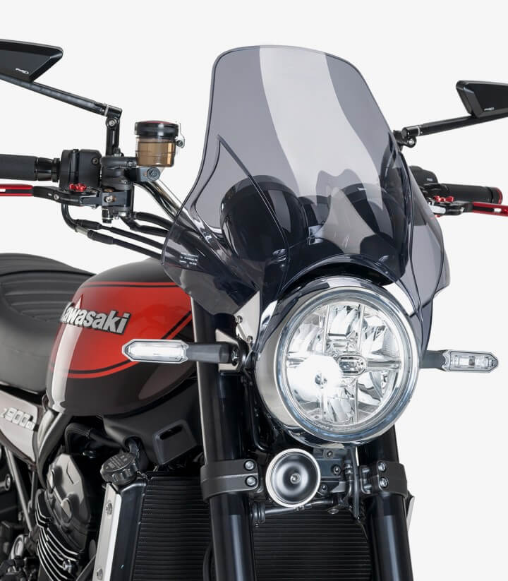Windschild Puig Plus Getönt 21353H für Kawasaki Z900RS (18-25) / Z900RS SE (22-26)