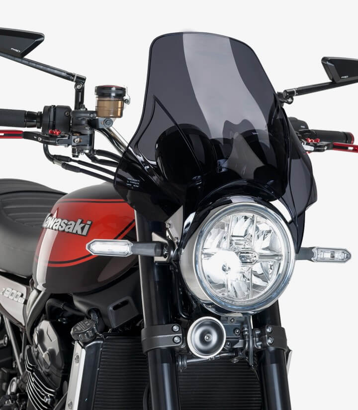 Windschild Puig Plus Dunkel getönt 21353F für Kawasaki Z900RS (18-25) / Z900RS SE (22-26)