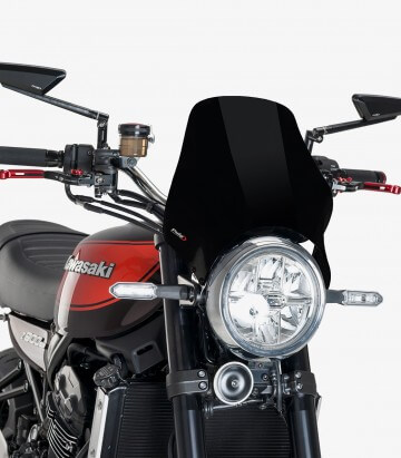 Cúpula Puig Naked Negro 21347N para Kawasaki Z900RS/RS SE (18-25)