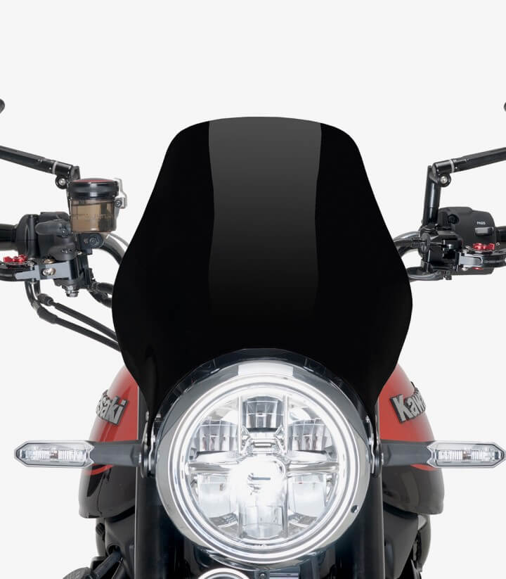 Windschild Puig Naked Schwarz 21347N für Kawasaki Z900RS (18-25) / Z900RS SE (22-26)
