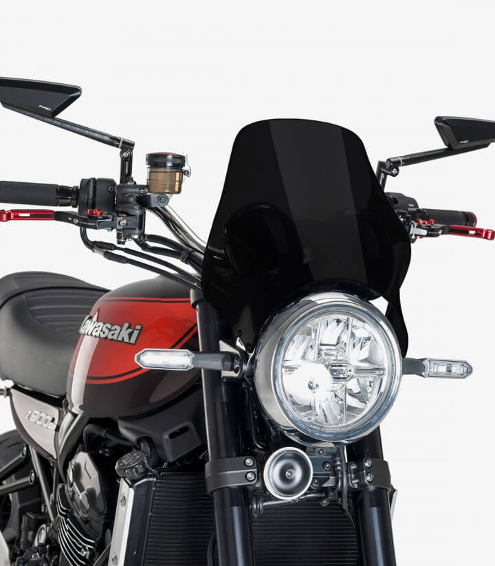 Windschild Puig Naked Dunkel getönt 21347F für Kawasaki Z900RS (18-25) / Z900RS SE (22-26)