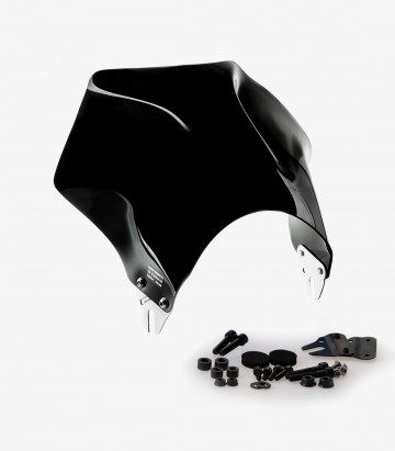 Puig Raptor Windshield Black 21348N for Kawasaki Z900RS/RS SE (18-25)