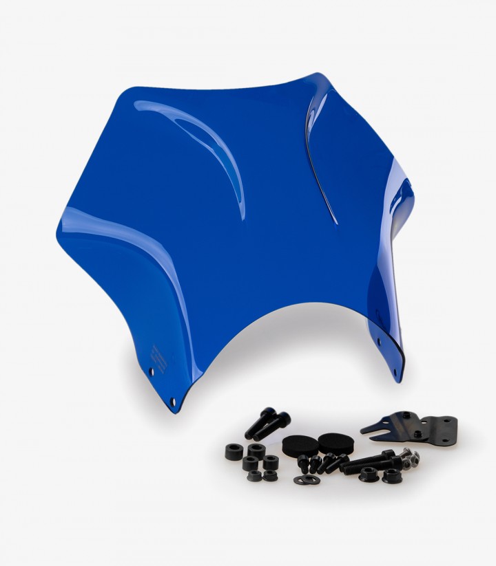 Puig Raptor Windshield Blue 21348A for Kawasaki Z900RS/RS SE (18-25)