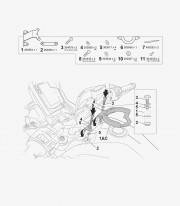 Kit fijación bolsa SHAD Click System Y014CS para Yamaha Tenere 700 (19-24)