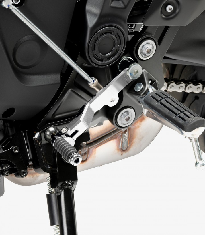 Palanca Cambio Puig 21779P para Yamaha Tracer 7/GT, MT-07 / Pure / Y-AMT (21-25) color Plata