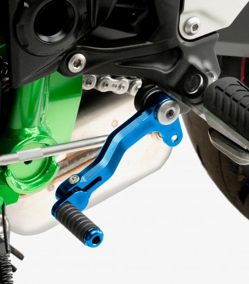 Hebel Schaltung Puig 22125A für Kawasaki Z900 (17-26) in der Farbe Blau