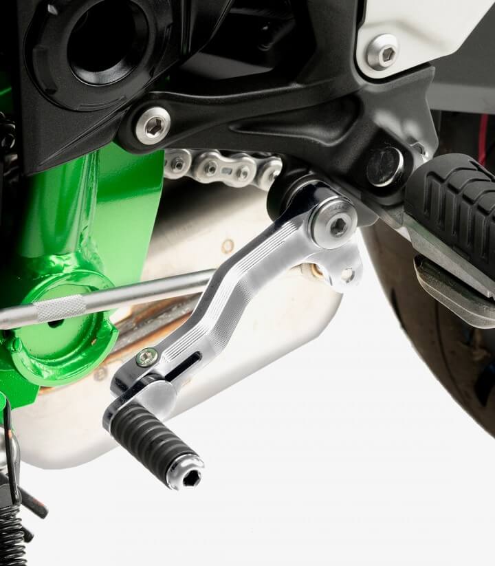 Palanca Cambio Puig 22125P para Kawasaki Z900 (23-25) / Z900SE (25) color Plata