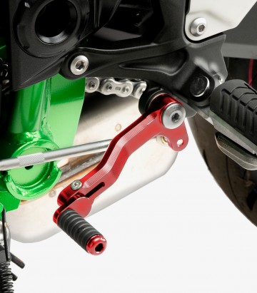Palanca Cambio Puig 22125R para Kawasaki Z900 (23-25) / Z900SE (25) color Rojo