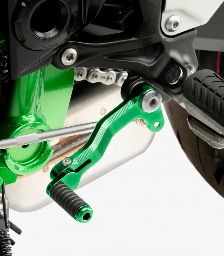 Palanca Cambio Puig 22125V para Kawasaki Z900 (23-25) / Z900SE (25) color Verde