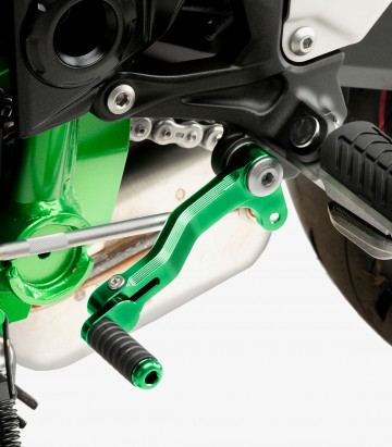 Hebel Schaltung Puig 22125V für Kawasaki Z900 (17-26) in der Farbe Grün