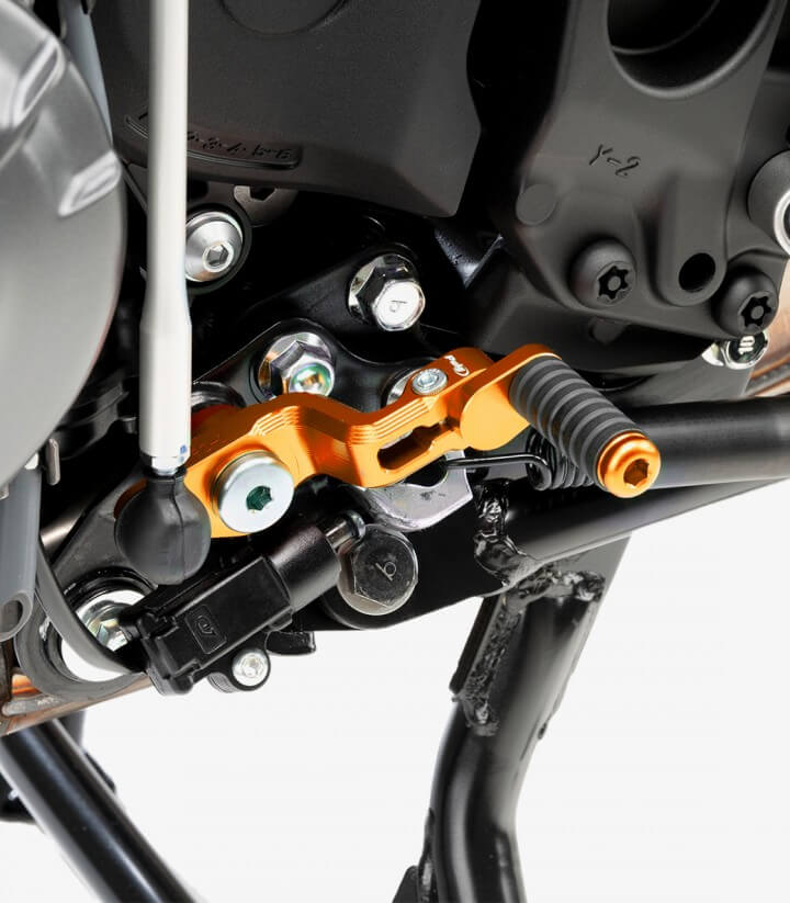 Hebel Schaltung Puig 21469T für Yamaha MT-09 (21-23), Tracer 9/GT (21-23, 25-26) in der Farbe Orange