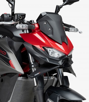 Naked frontal winglets 22190J for Kawasaki Z500 (24-25) Matt black by Puig