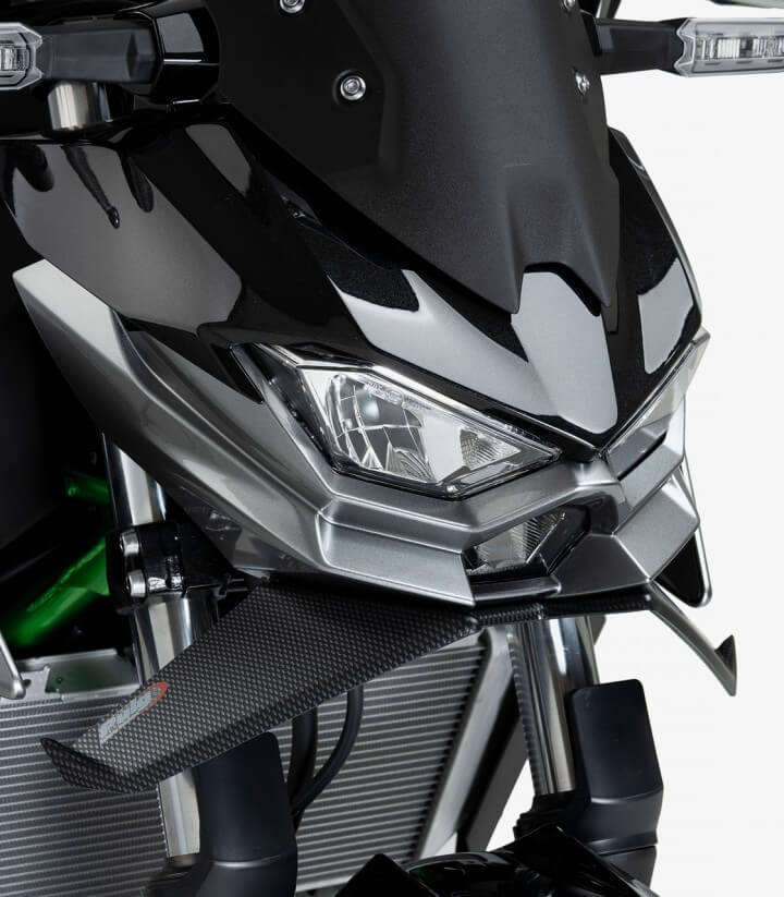 Alerones frontales Naked 22190C para Kawasaki Z500 (24-25) color Símil carbono de Puig