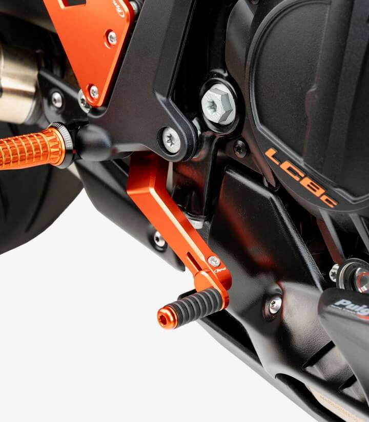 Hebel Schaltung Puig 22207T für KTM 990 Duke (24-26) in der Farbe Orange