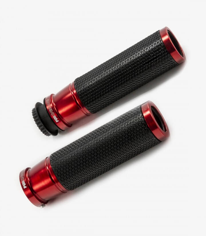 Puños de moto Ascent Rojos de Puig