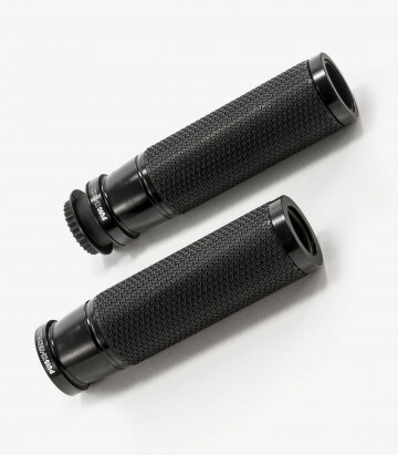 Black Ascent motorcycle grips by Puig