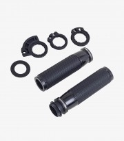 Black Ascent motorcycle grips by Puig