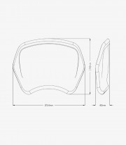 ABS Front Plate Puig 22223J Triumph Scrambler 1200X (24-25)