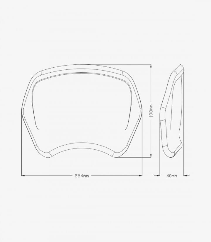 Frontplatte aus ABS Puig 22138J Honda CB650R Neo Sports Cafe (24-26) Mattschwarz
