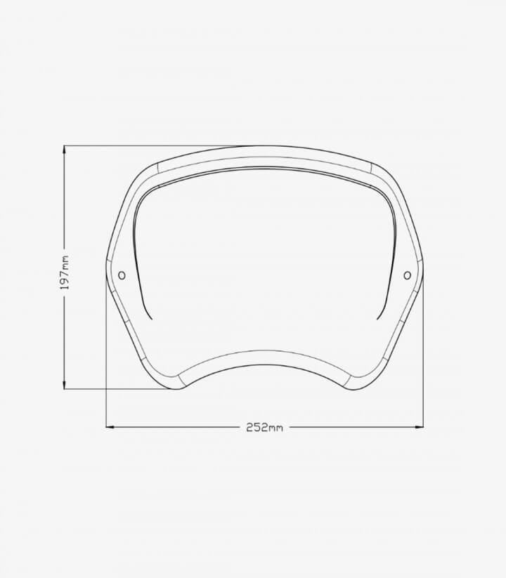 Frontplatte aus ABS Puig 3590J universal Mattschwarz