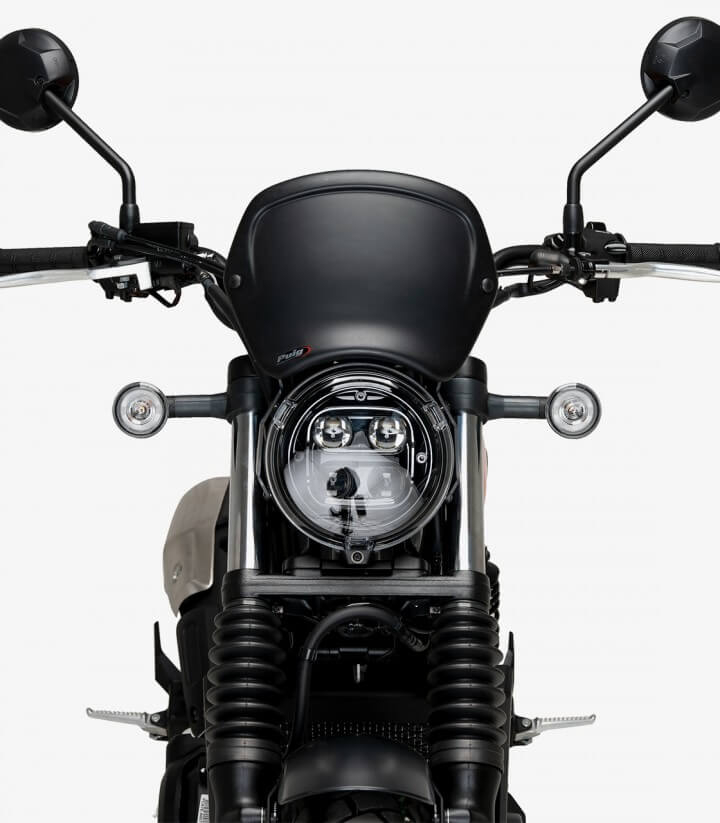 Frontplatte aus ABS Puig 21635J Honda CL 500 (23-26) Mattschwarz