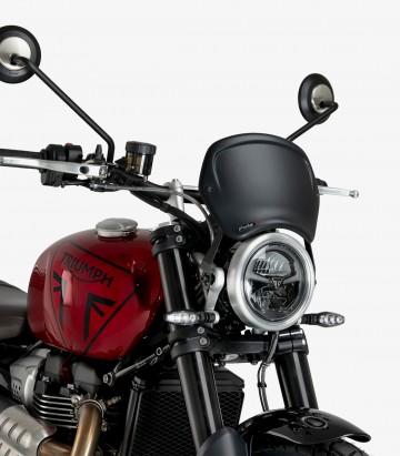 ABS Front Plate Puig 22223J Triumph Scrambler 1200X (24-25) Matte Black
