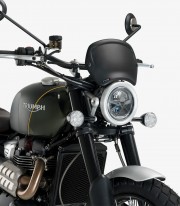 ABS Front Plate Puig 3590J Universal with fork mounting