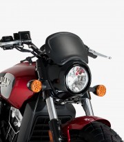 ABS Front Plate Puig 3590J Universal with fork mounting
