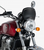 ABS Front Plate Puig 3591J Universal with headlight bracket mounting