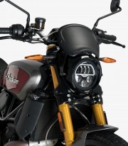 ABS Front Plate Puig 3591J Universal with headlight bracket mounting
