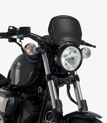 Frontplatte aus ABS Puig 3812C Yamaha XV950 (14-20) Carbon-Optik