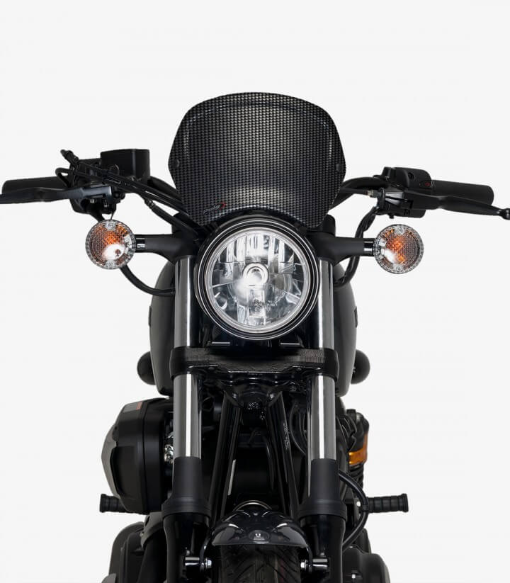 Frontplatte aus ABS Puig 3812C Yamaha XV950 (14-20) Carbon-Optik