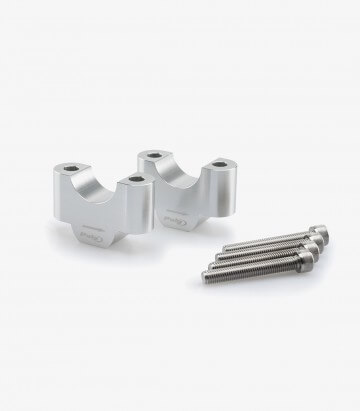 Puig Lenkerböcke 20309P für BMW R1200GS (13-18), R1250GS (18-24), UNIVERSAL UNIVERSAL in Silber