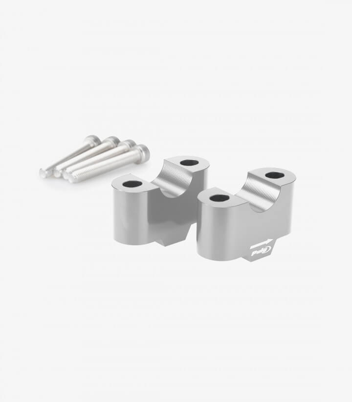 Puig Lenkerböcke 21810P für BMW F750GS (18-24), F800GS (24-26) in Silber