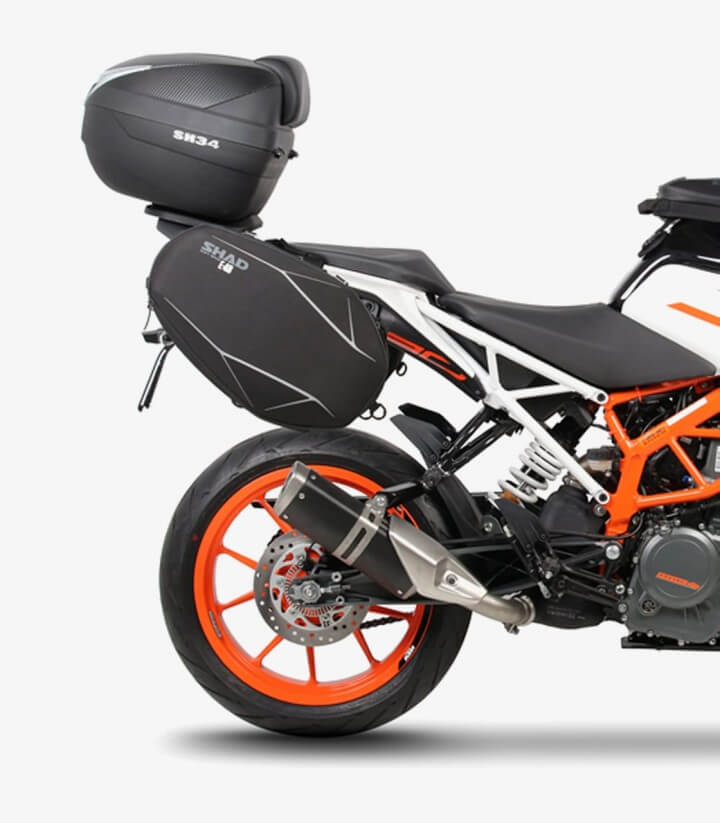 SHAD SE Seitentaschen-Träger K0DK17SE für KTM Duke 125/250/390 (17-23), Duke 200 (17-18)