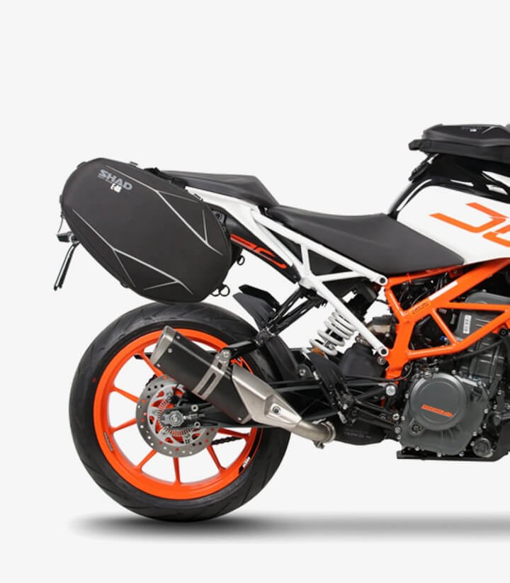 SHAD SE Seitentaschen-Träger K0DK17SE für KTM Duke 125/250/390 (17-23), Duke 200 (17-18)