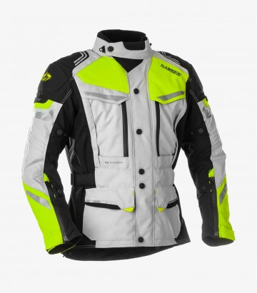 Tanger grey & fluor unisex Winter motorcycle Jacket by Rainers