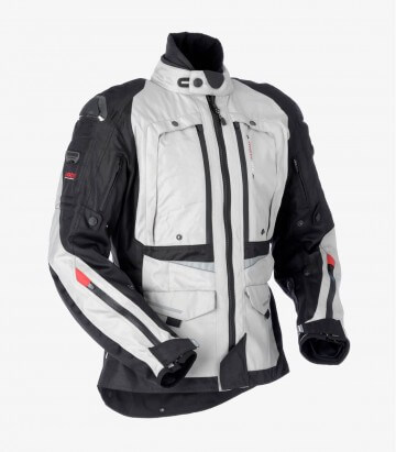 Arrow grey & black unisex Winter motorcycle Jacket by Rainers